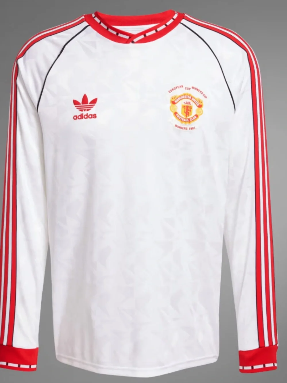 MANCHESTER UNITED '91 AWAY LONG SLEEVE JERSEY Soccer Club Size XXL NEW